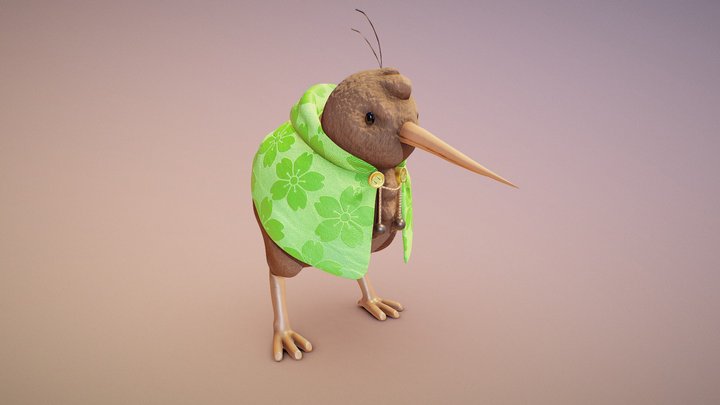 Kiwi Boi 3D Model