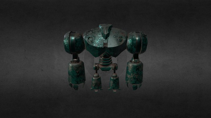 Robot 2 with Textures 3D Model