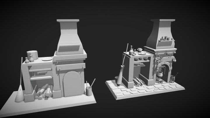 Middle_form_2_Kitchen 3D Model