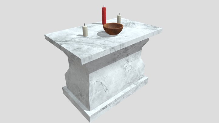 Assign#6 - Spooky Altar 3D Model