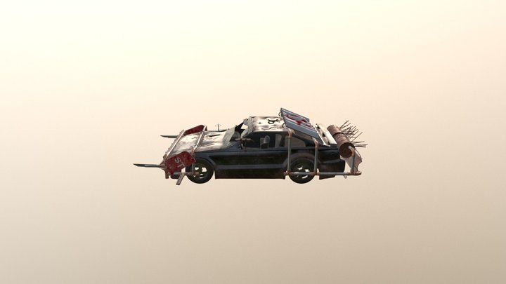 Post apocalyptic car 3D Model