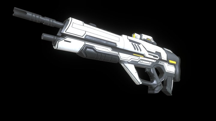 Sci-fi Gun 3D Model