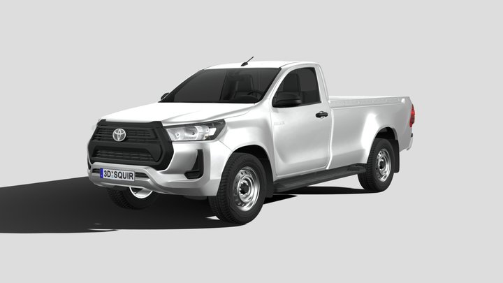 Toyota Hilux Regular Cab 2021 3D Model