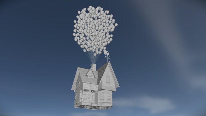 Pixar Up - Carl's House 3D Model