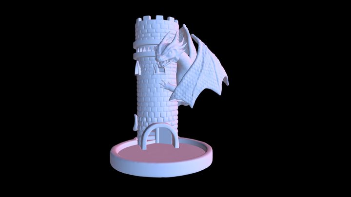 Dragon Dice Tower 3D Model
