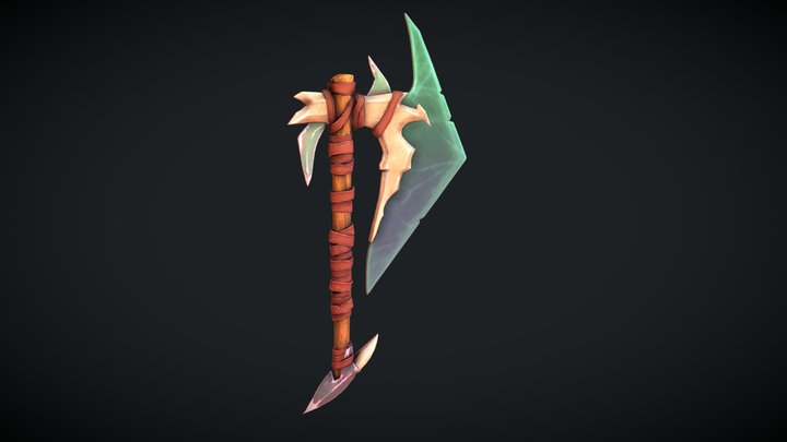 Stylized Axe 3D Model