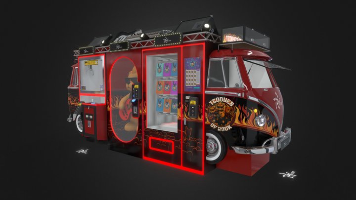 3D Kombi Rock BR Machine 3D Model