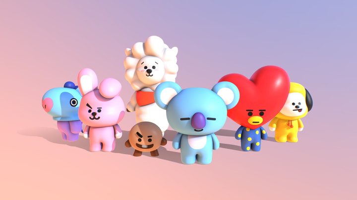 BT21 (FanArt) 3D Model