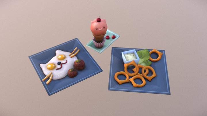 Food Study 3D Model