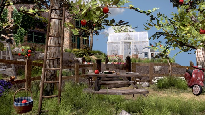 DAE Diorama - Grandma's House 3D Model