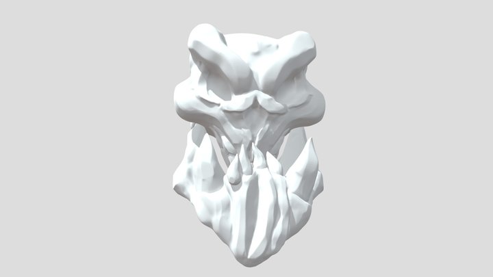 Calavera Terrorífica - Esculpido 3D Model