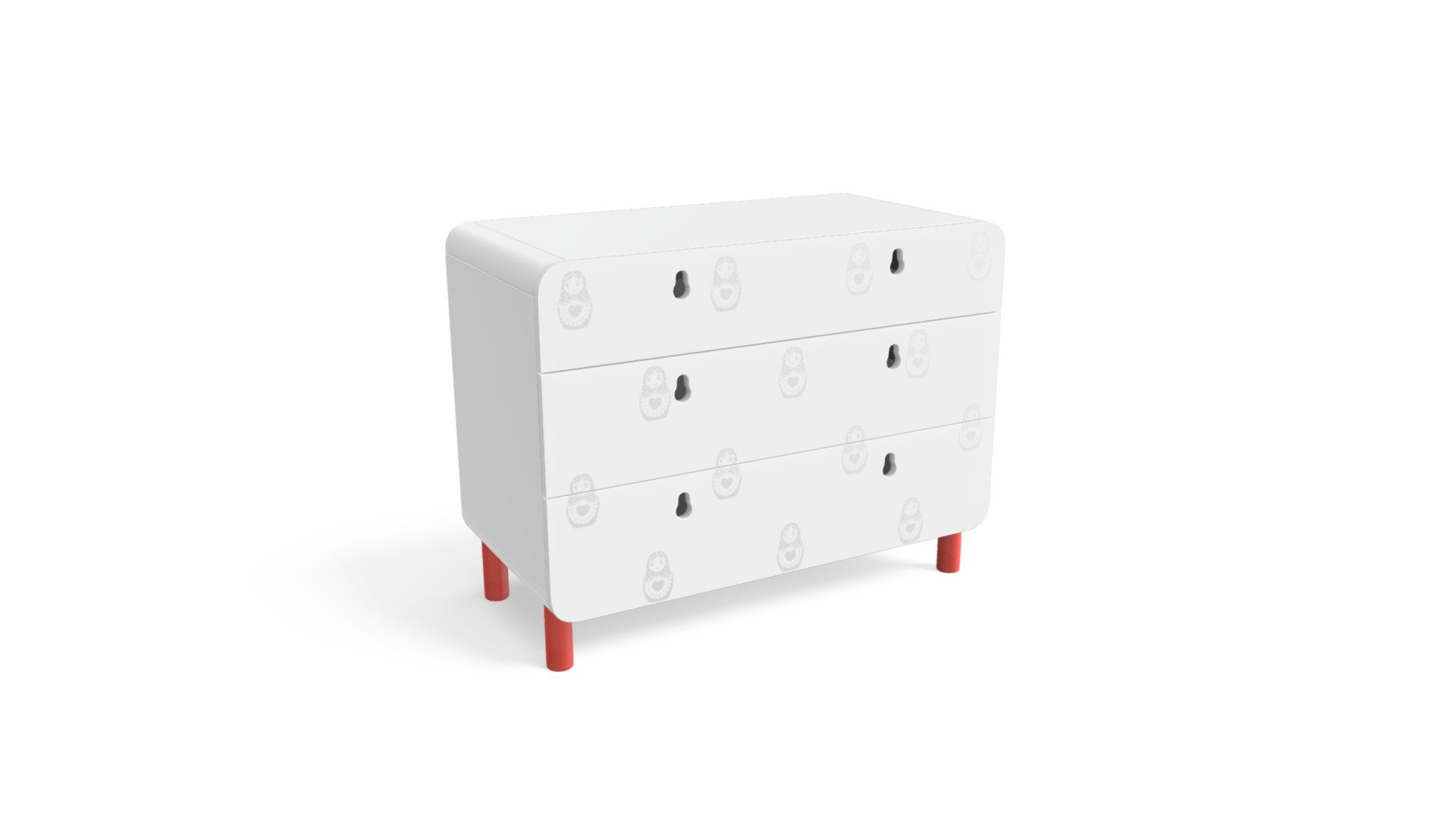 Matryoshka Chest,White