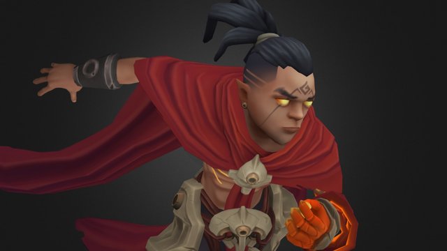 Fireboy Posed 3D Model