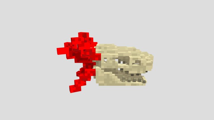 Dragon Skull Helmet 3D Model