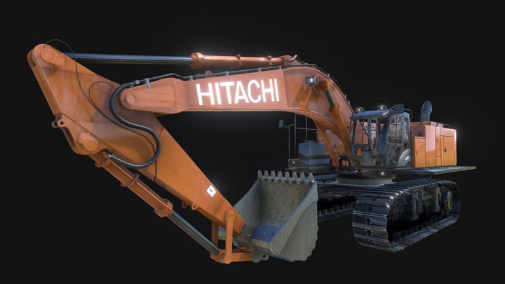 Hitachi ZX870LC 3D Model