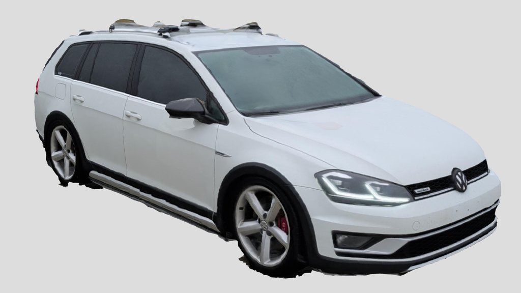 Photoscanned Volkswagen Golf Alltrack