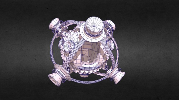 Combat Pod Draft 1 3D Model