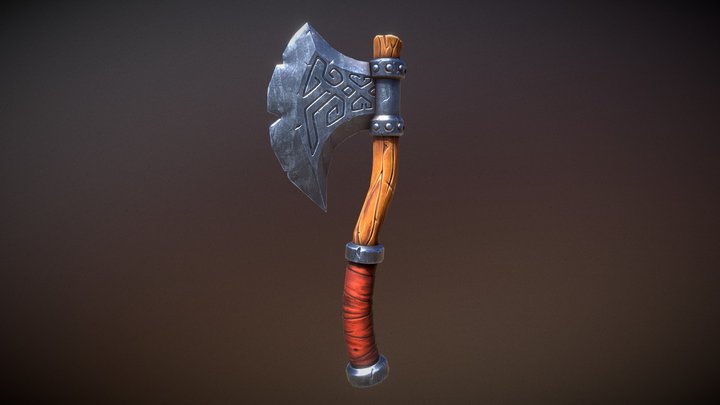 Stylized Axe Model 3D Model