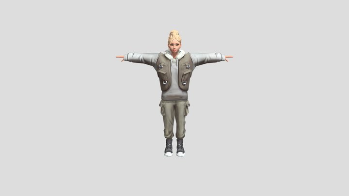 Korean Girl Readyplayerme Avatar 3D Model
