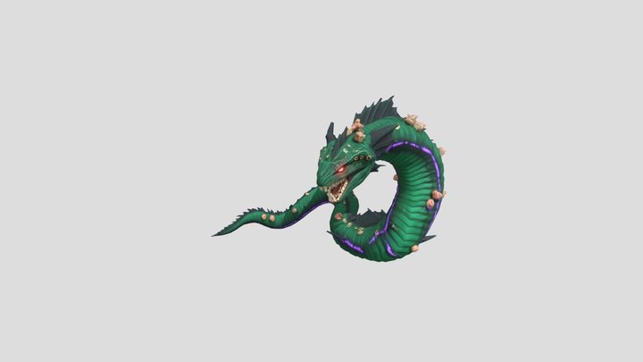 Serpent of the Abyss 3D Model