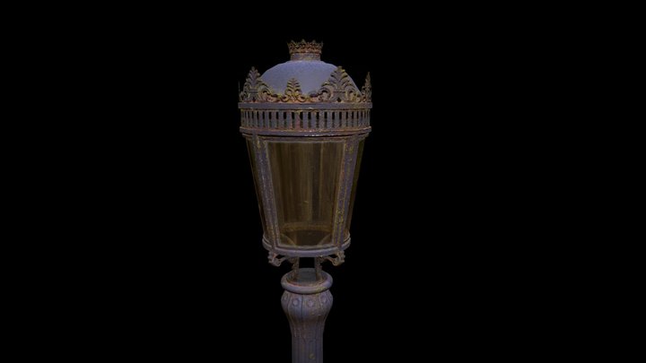 Vintage Street Light 3D Model