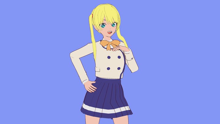 Hoshizaki, Rika | Girlfriend Girlfriend 3D Model