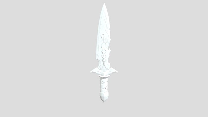 Fire Kunai 3D Model