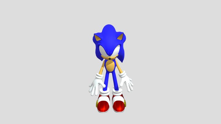 Sonic hedgehog 3D Model