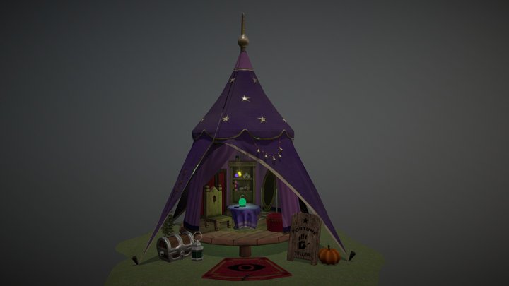Fortune teller's tent 3D Model