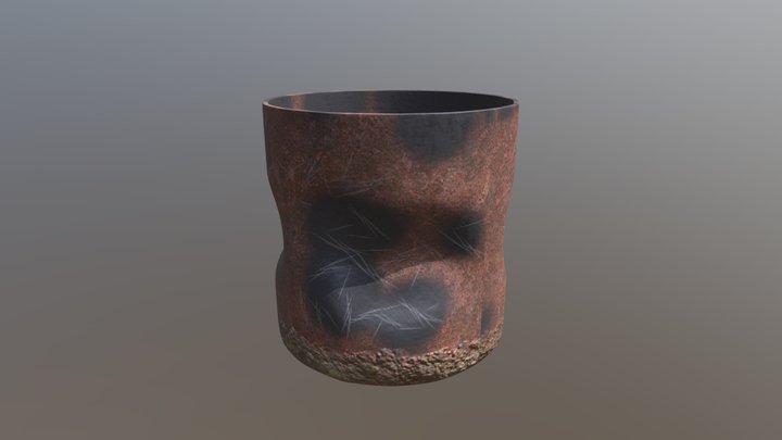 Damaged barrel 3D Model