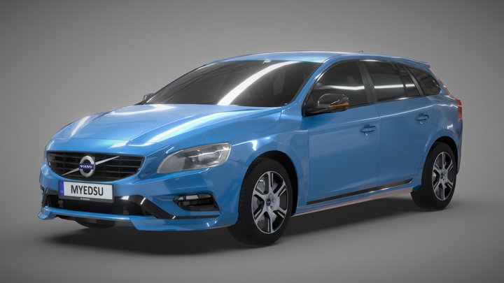 Volvo V60 Polestar (2013) 3D Model