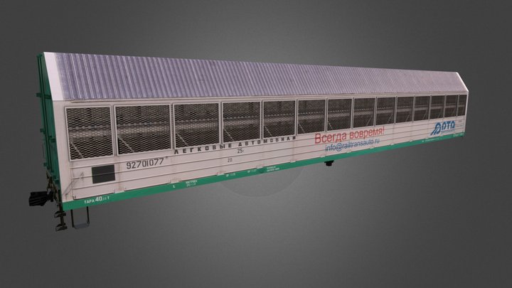11-835 Russian Autorack 3D Model