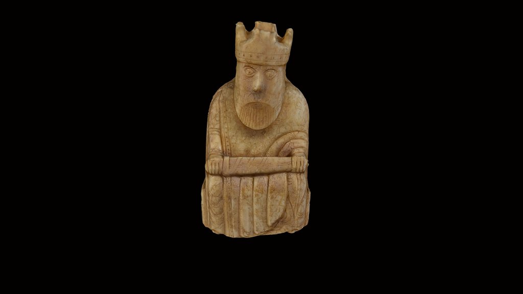 A king from the Lewis chessmen