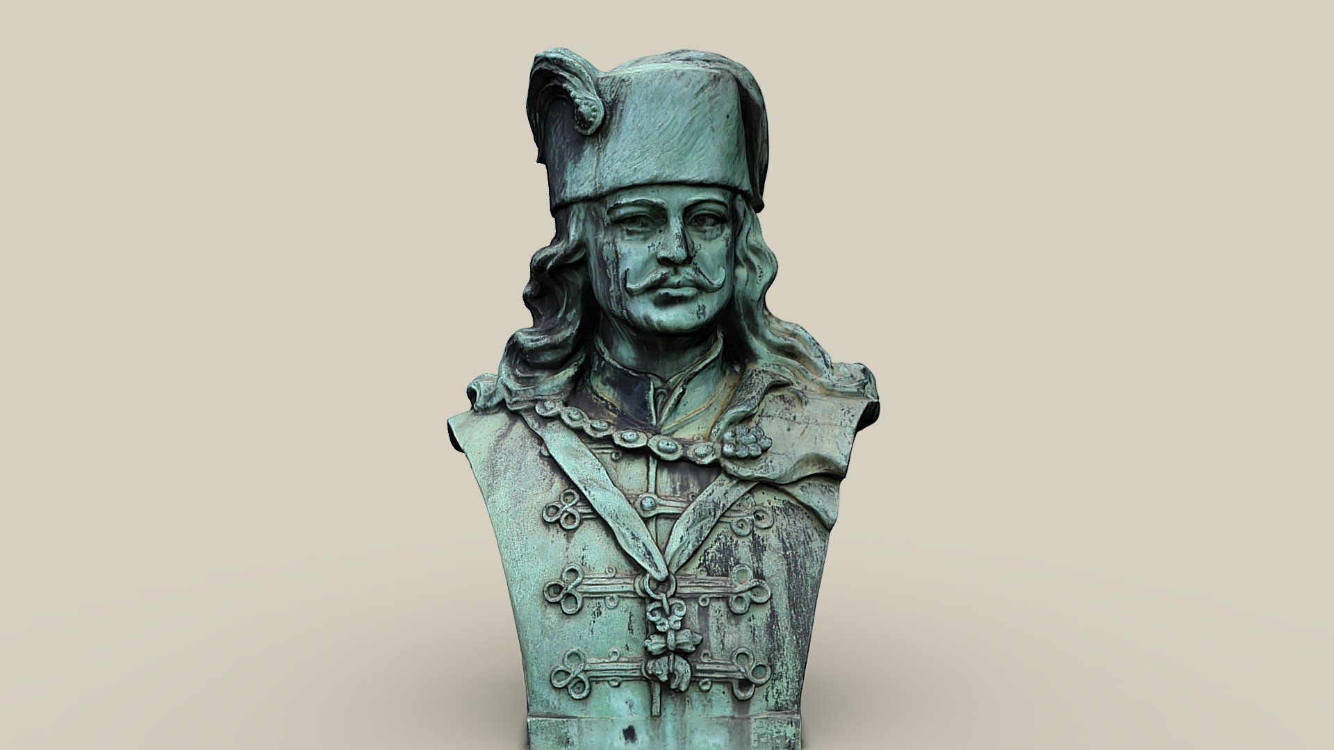 Franz II. Rákóczi — Sketchfab embed 3D viewer