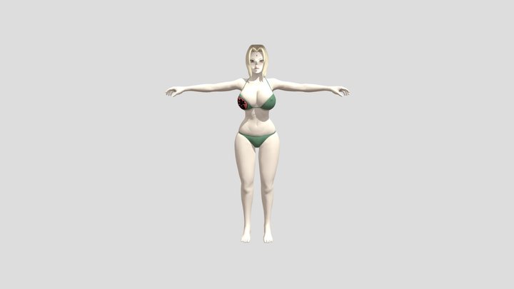 Tsunade Bikini 3D Model