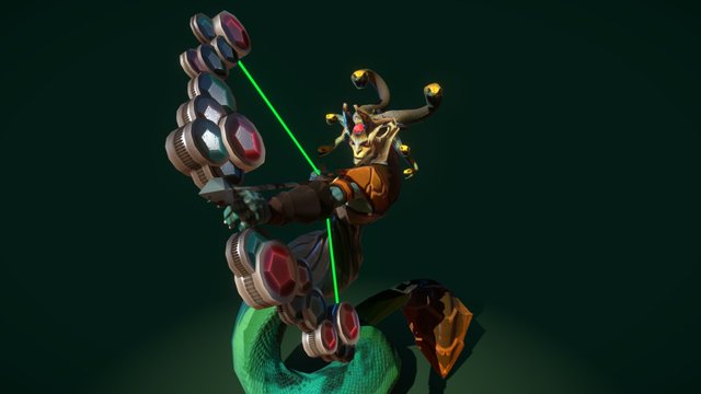 Bloody Diamond - A Medusa's Bow. 3D Model