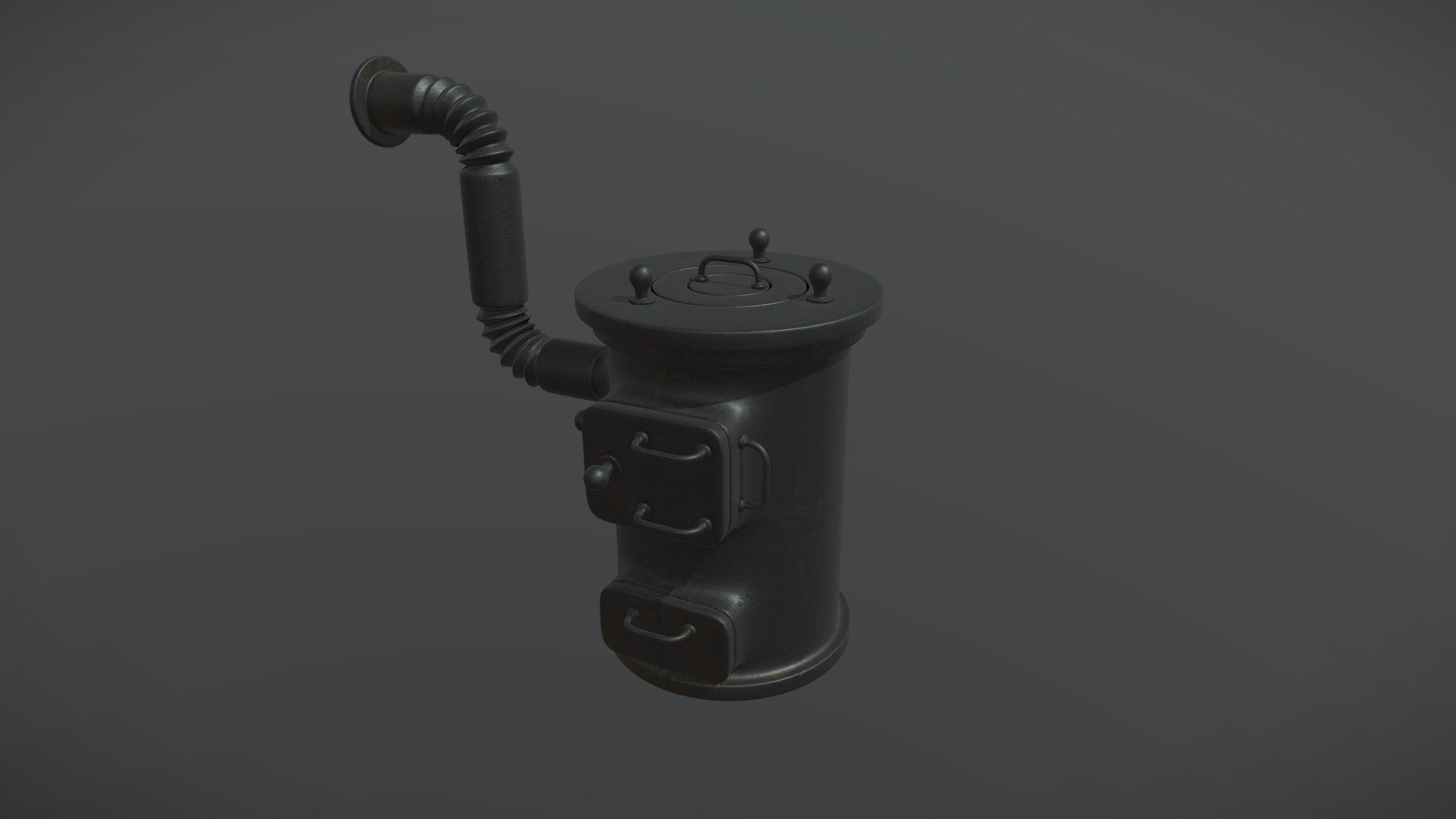 Old rusty stove