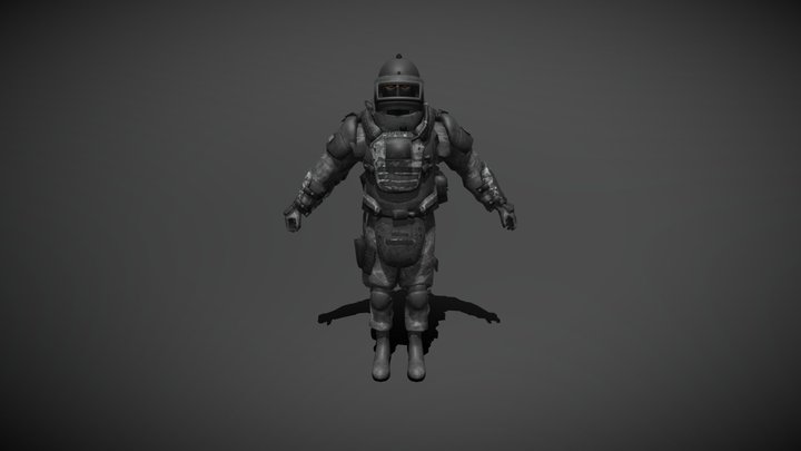 SCP CI Juggernaut 3D Model