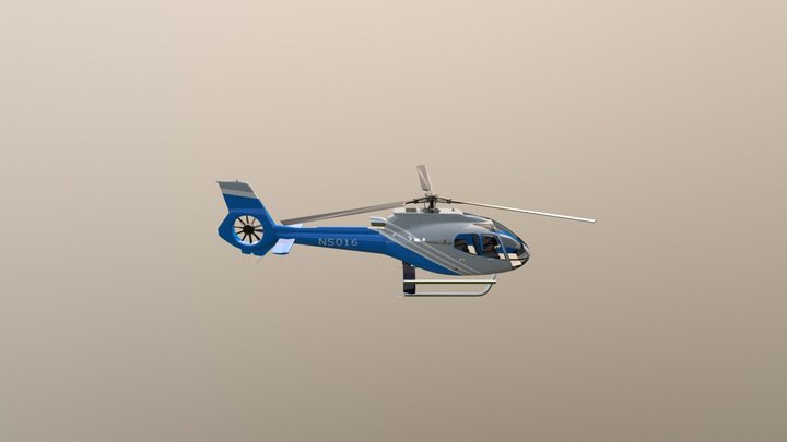 Helicopter 3D Model