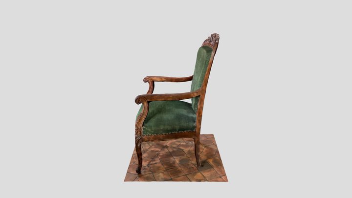 Antique armchair 3D Model