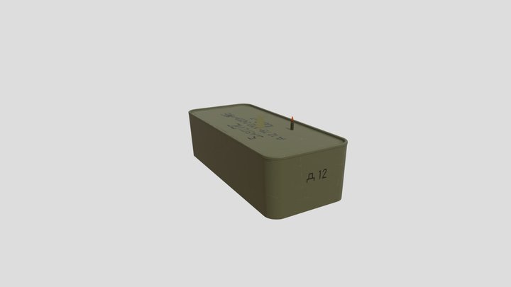 Ammo Box (Box + Opener + 5.45 Bullet) 3D Model