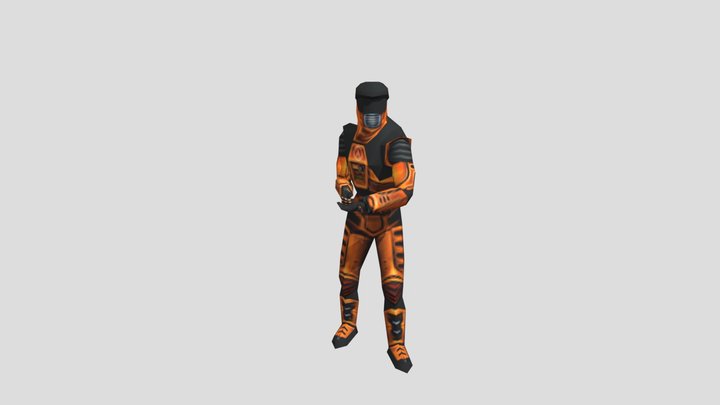 PC Computer - Half- Life - Gordon Freeman 3D Model