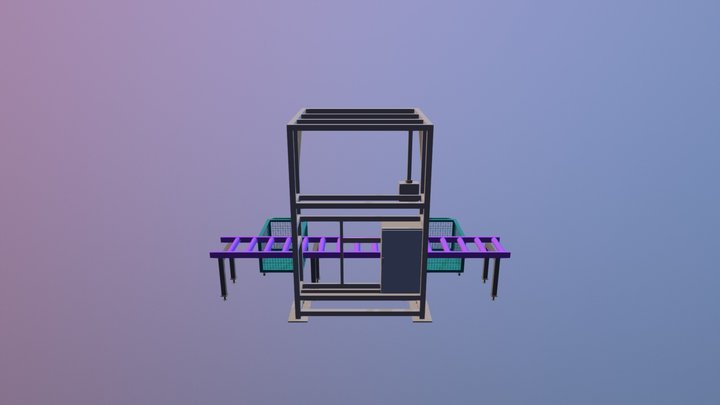 Manual Assembley station A+I Demo Factory 3D Model