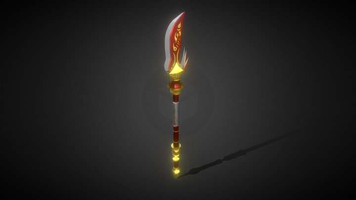 Fire Spear 3D Model