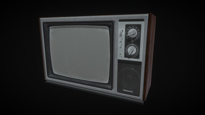 Retro TV 3D Model