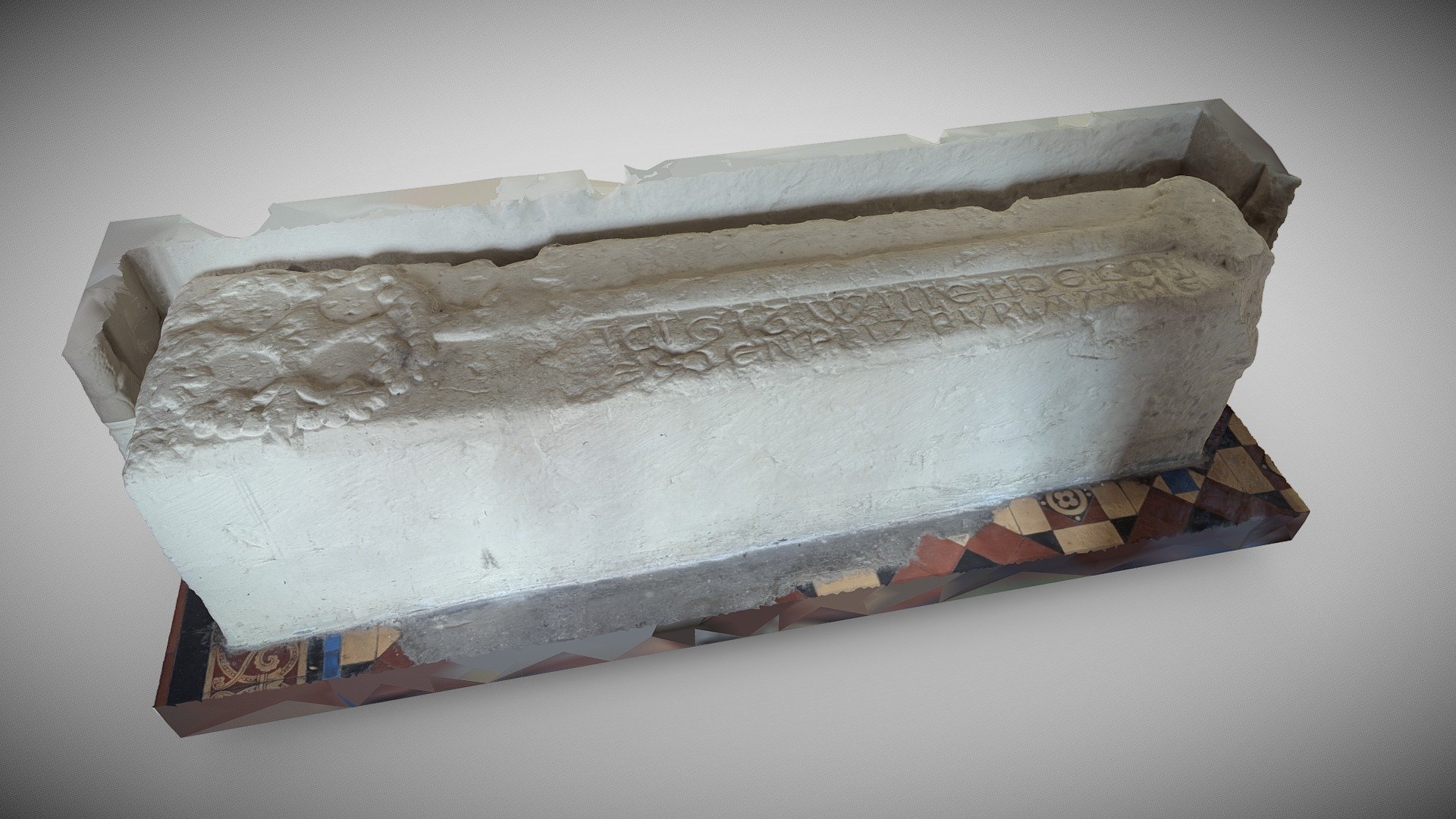 Medieval Inscribed Tomb Slab, Amotherby - Buy Royalty Free 3D model by ...