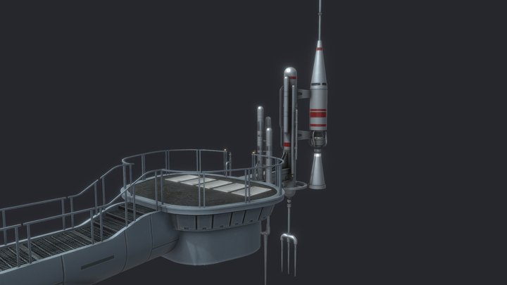 Empire Strikes Back Gantry Area 3D Model