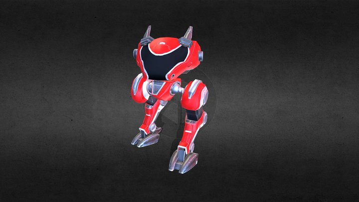 Mecha_01_idle 3D Model