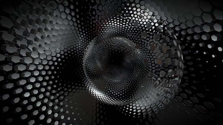 Geometry Texture Effect Spheres 3D Model