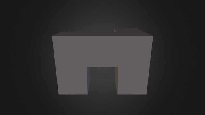 Black cube 3D Model